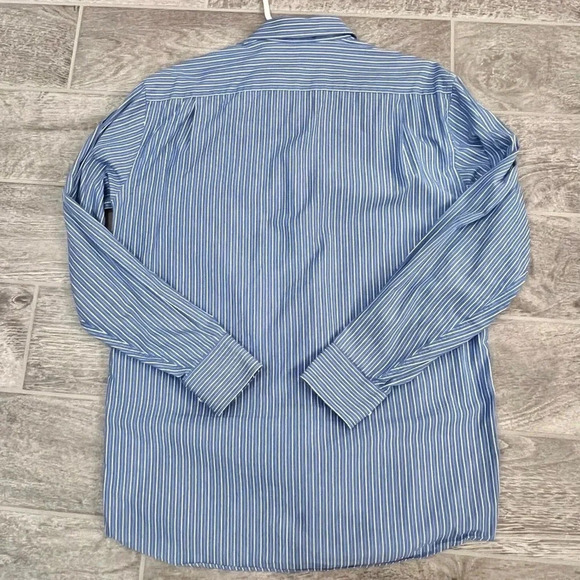 Tommy Hilfiger Men’s Button-Down Dress Shirt in Blue/White (15 1/2 34-35) - Picture 2 of 9